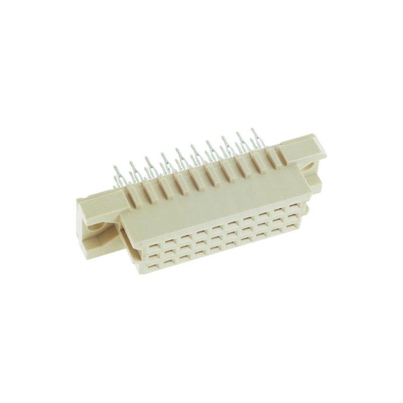 1 pcs - Harting 30 Way 2.54mm Pitch, Type 3C Class C2, 3 Row, Straight DIN 41612 Connector, Socket