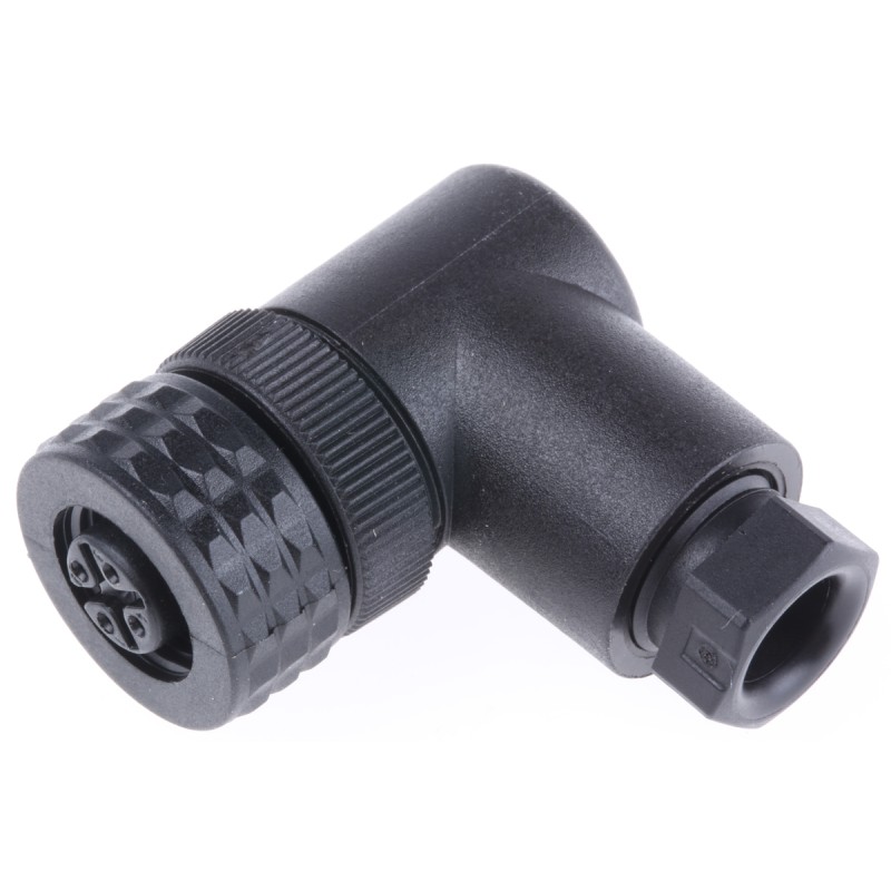 1 pcs - Telemecanique Sensors Circular Connector, 4 Contacts, Cable Mount, M12 Connector, Socket, Female, IP67, XZCC Series
