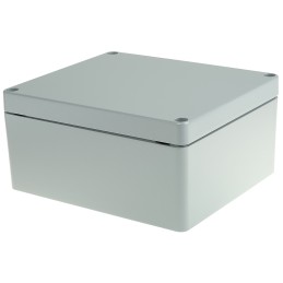 1 pcs - Fibox Euronord Series Grey Aluminium Enclosure, IP66, IP67, Grey Lid, 230 x 200 x 110mm