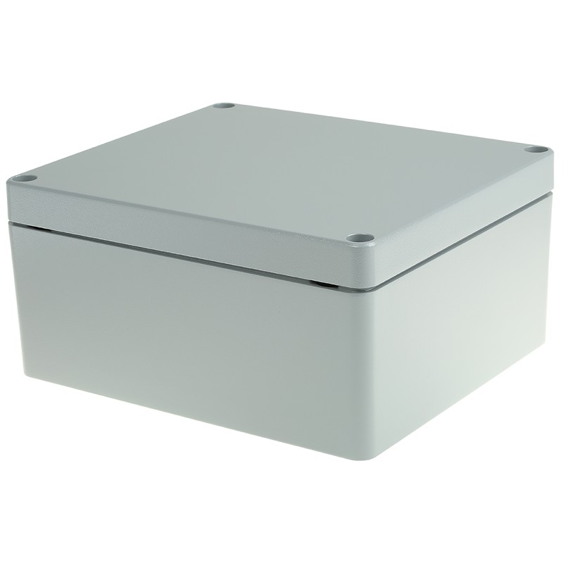 1 pcs - Fibox Euronord Series Grey Aluminium Enclosure, IP66, IP67, Grey Lid, 230 x 200 x 110mm