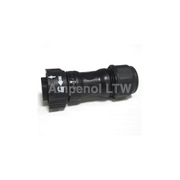 1 pcs - Amphenol Industrial Circular Connector, 10 Contacts, Cable Mount, Socket, Female, IP68, X-Lok Series