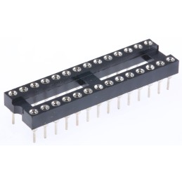 14 pcs - Winslow 2.54mm Pitch Vertical 28 Way, Through Hole Turned Pin Open Frame IC Dip Socket, 5A