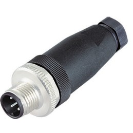 1 pcs - binder Circular Connector, 3 Contacts, Cable Mount, M12 Connector, Plug, Male, IP67, 713 Series