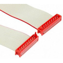 1 pcs - TE Connectivity Micro-MaTch Series Flat Ribbon Cable, 18-Way, 1.27mm Pitch, 150.5mm Length, Micro-MaTch IDC to