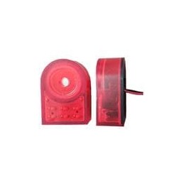 1 pcs : PS-733EWDRQ - Piezo Buzzers & Audio Indicators 5-15DC 95DB 2.5-4.5HZ FS 32X46X18 RED