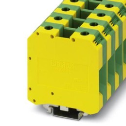 10 pcs - Phoenix Contact 1-Way DIN Rail Earth Modular Terminal Block, 50mm²