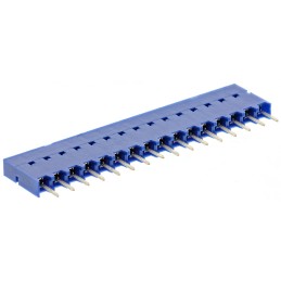 14 pcs - Amphenol Communications Solutions Dubox Series Straight Through Hole Mount PCB Socket, 16-Contact, 1-Row, 2.54mm Pitch