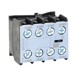 1 pcs - WEG Auxiliary Contact Block, 4 Contact, 2NC + 2NO, Front Mount