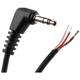 1 pcs - Switchcraft Male 3.5mm Stereo Jack to Unterminated Aux Cable, Black, 3.1m