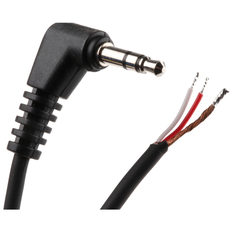1 pcs - Switchcraft Male 3.5mm Stereo Jack to Unterminated Aux Cable, Black, 3.1m