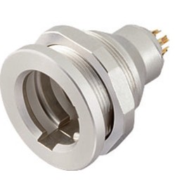 1 pcs - Binder Circular Connector, 3 Contacts, Panel Mount, Subminiature Connector, Socket, Female, IP67, 430 Series