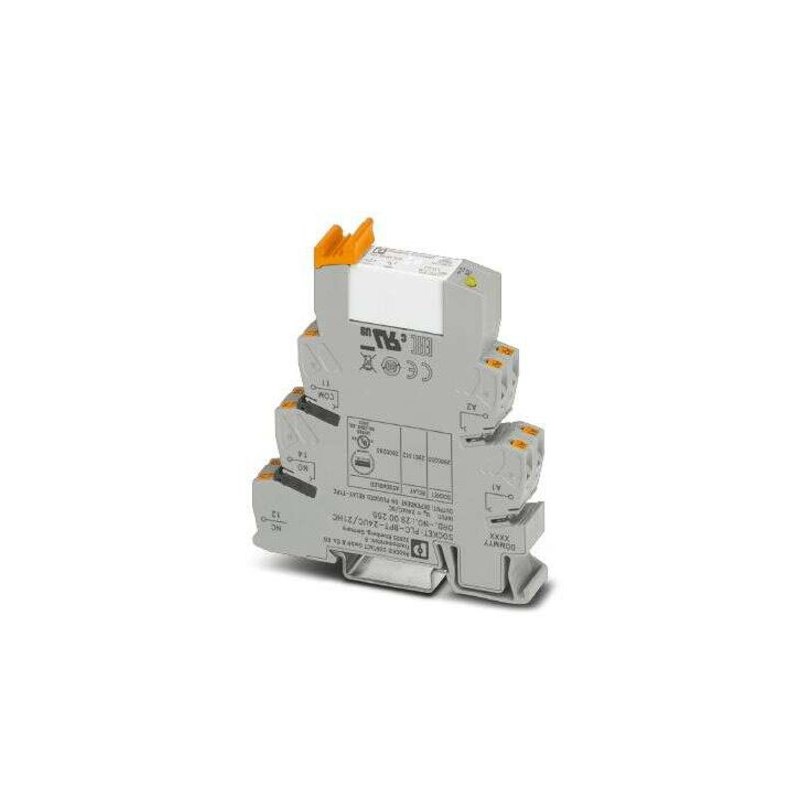 10 pcs - Phoenix Contact PLC Series Interface Relay, DIN Rail Mount, 24V ac/dc Coil, SPDT, 6A Load