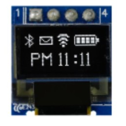1 pcs - Midas 0.49in White Passive matrix OLED Display 64 x 32pixels COB I2C Interface