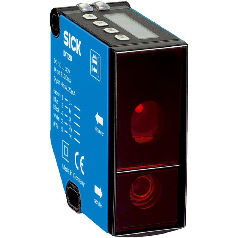 1 pcs - Sick Distance Photoelectric Sensor, Block Sensor, 100 - 600 mm Detection Range