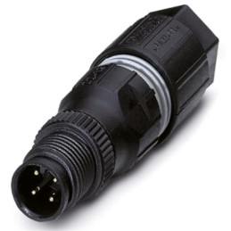 1 pcs - Phoenix Contact Circular Connector, 4 Contacts, Cable Mount, M12 Connector, Plug, Female, IP65, IP67, SACC Series