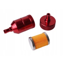 Metal fuel filter for cross atv quad