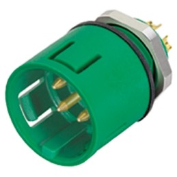 1 pcs - Binder Circular Connector, 3 Contacts, Panel Mount, Miniature Connector, Socket, Male, IP67, 720 Series