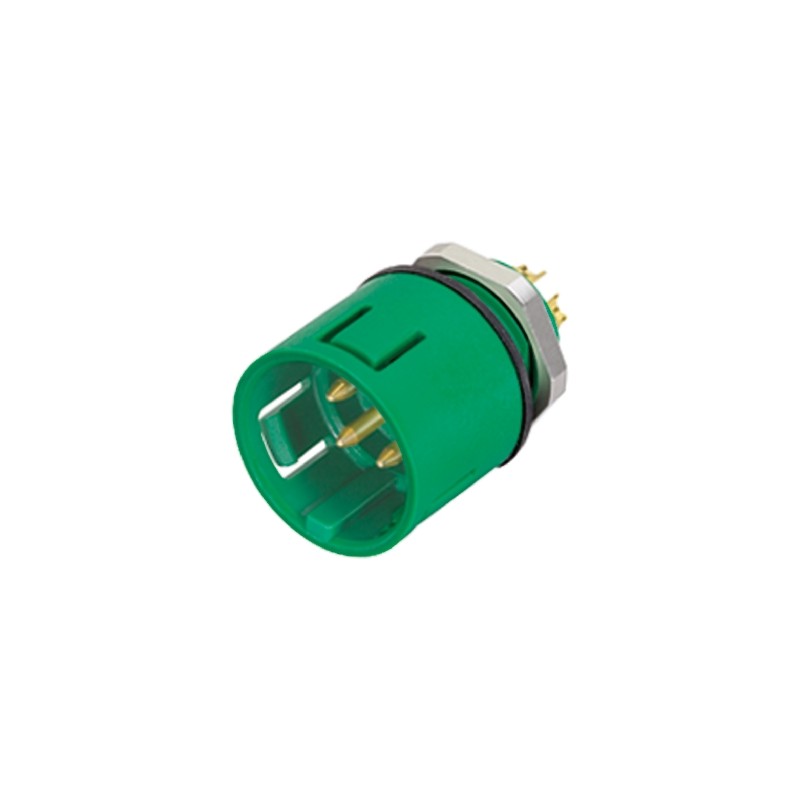 1 pcs - Binder Circular Connector, 3 Contacts, Panel Mount, Miniature Connector, Socket, Male, IP67, 720 Series