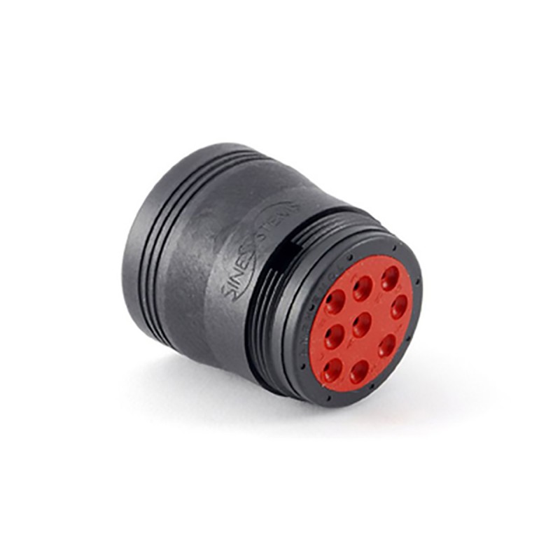 1 pcs - Amphenol Circular Connector, 9 Contacts, Cable Mount, Plug, Male, IP67, AHD Series