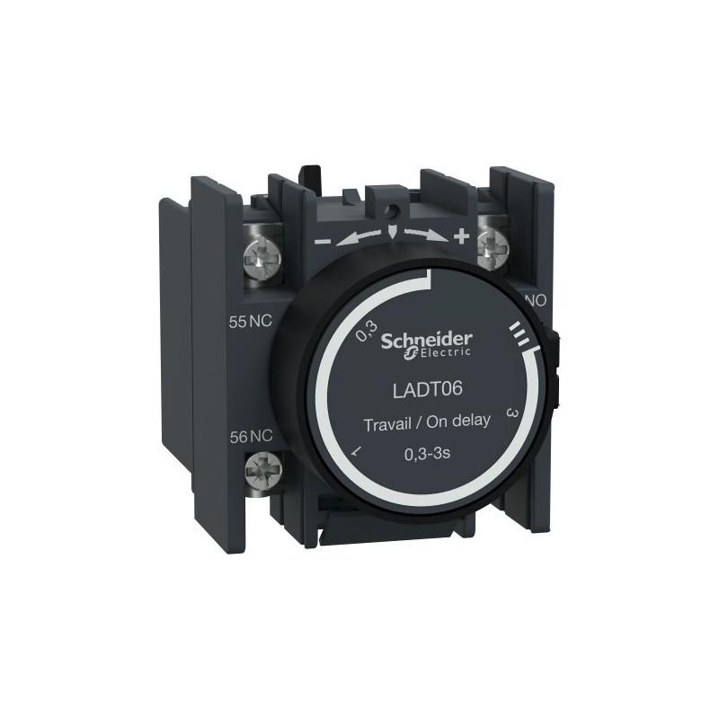 1 pcs - Schneider Electric Auxiliary Contact Block, 2 Contact, 1 NO + 1 NC, Front Mount, TeSys