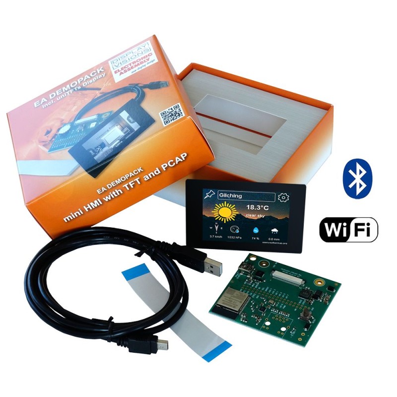 1 pcs - Display Visions Plus WIFI / Bluetooth Support, ESP32 build-in and 5∼28V