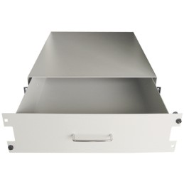 1 pcs - RS PRO Grey Drawer, 2U, 35kg Load