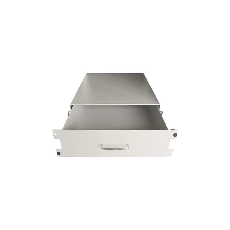 1 pcs - RS PRO Grey Drawer, 2U, 35kg Load