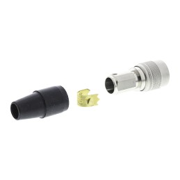 1 pcs - Hirose Circular Connector, 12 Contacts, Cable Mount, Miniature Connector, Plug, Male, HR10 Series