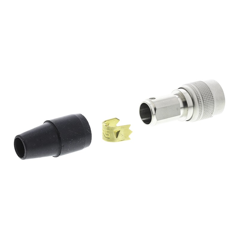 1 pcs - Hirose Circular Connector, 12 Contacts, Cable Mount, Miniature Connector, Plug, Male, HR10 Series