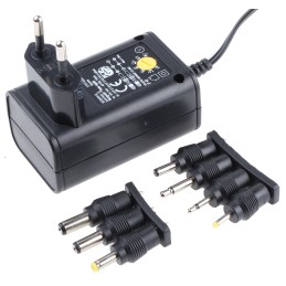 1 pcs - Ansmann 7.2W Plug-In AC/DC Adapter 3V dc Output, 600mA Output