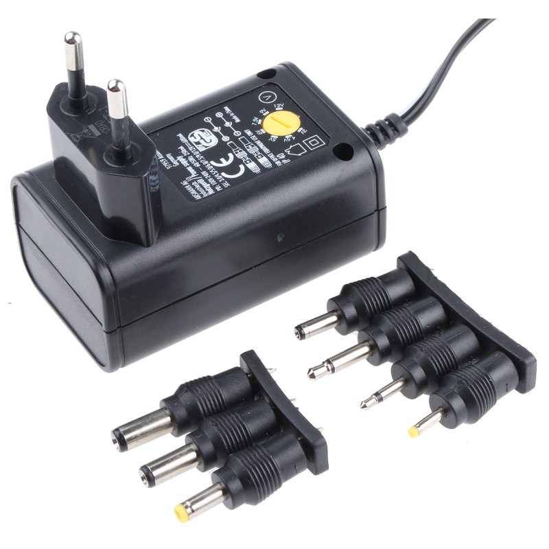 1 pcs - Ansmann 7.2W Plug-In AC/DC Adapter 3V dc Output, 600mA Output