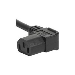 1 pcs : 6004.0225 - AC Power Leads 10A/250VAC C13 EU POWER CORD ANGLED