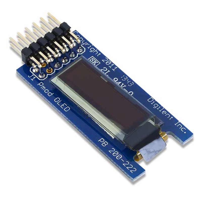 1 pcs - Digilent Blue OLED Display 128 x 32pixels SPI Interface