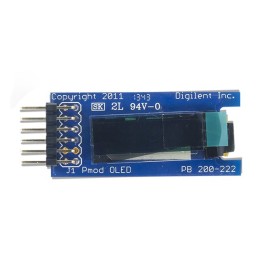 1 pcs - Digilent Blue OLED Display 128 x 32pixels SPI Interface