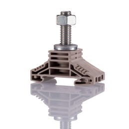 1 pcs - Weidmuller WF 12 Series Brown Stud Terminal, 120mm², Single-Level, Bolt Termination