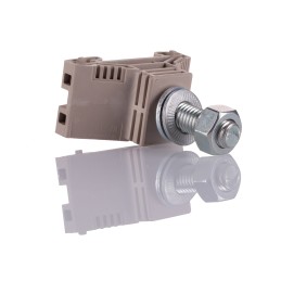 1 pcs - Weidmuller WF 12 Series Brown Stud Terminal, 120mm², Single-Level, Bolt Termination