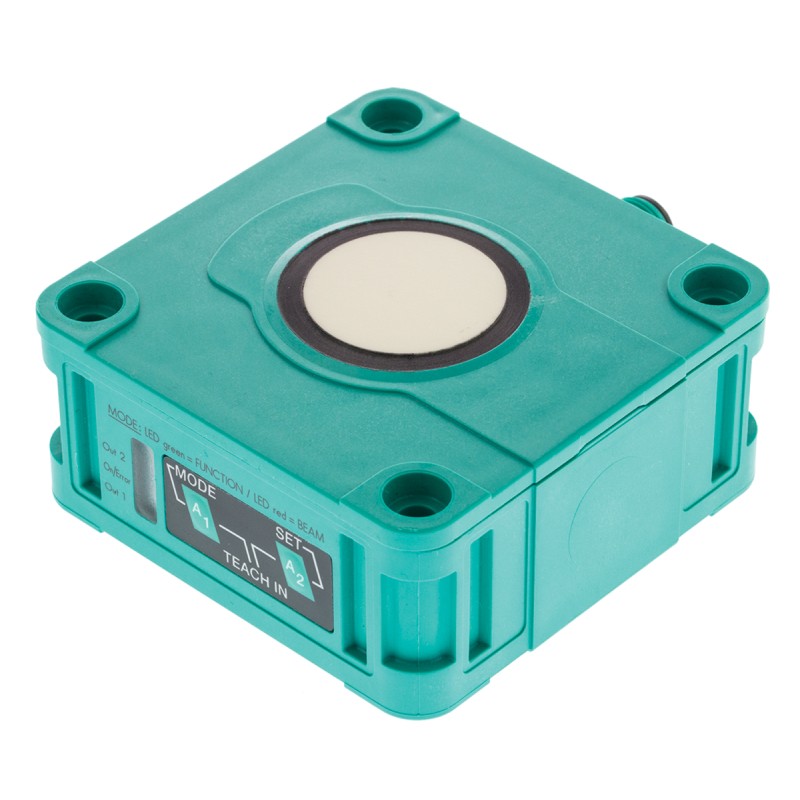 1 pcs - Pepperl + Fuchs Ultrasonic Block-Style Proximity Sensor, 200 - 4000 mm Detection, PNP Output, 10 - 30 V
