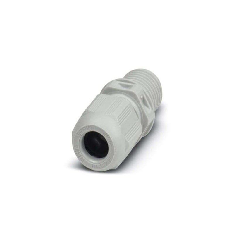 10 pcs - Phoenix Contact 1424 Series Light Grey Polyamide Cable Gland, M16 Thread, 10mm Min, 4.5mm Max, IP68