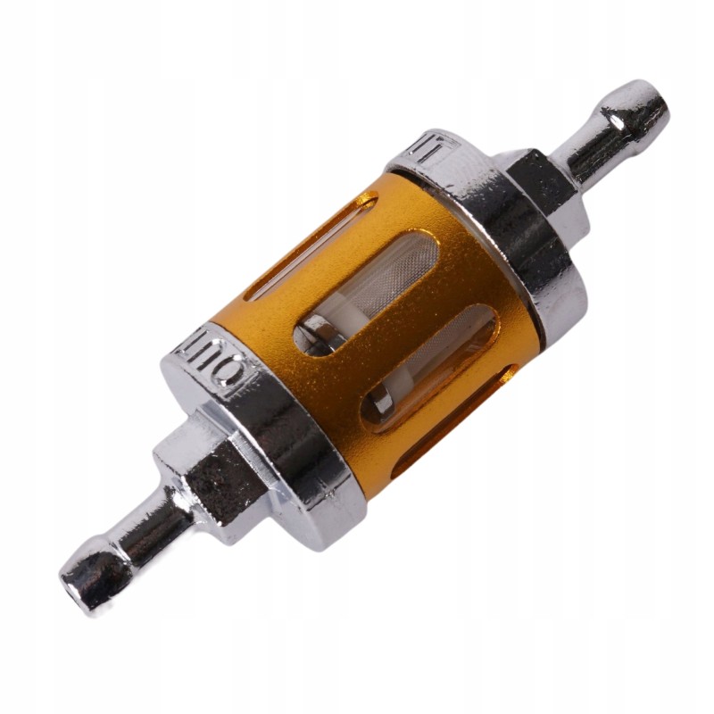 Aluminum and glass fuel filter cross atv quad