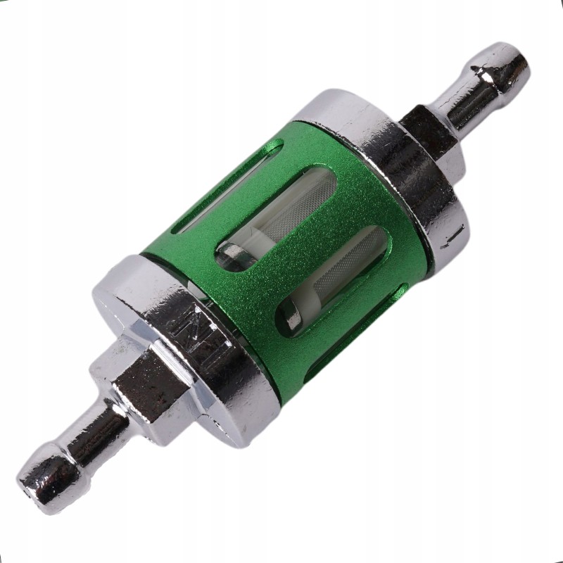 Aluminum and glass fuel filter cross atv quad