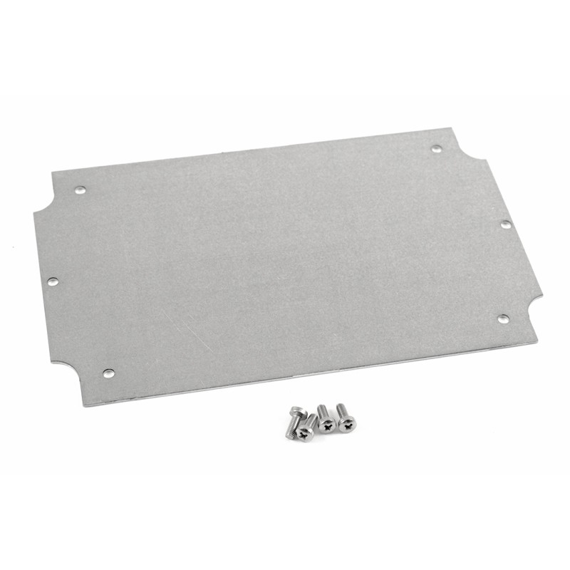 1 pcs - Hammond Steel Mounting Plate, 119mm W, 180mm L for Use with 1554 & 1555 H, H2 & T2 Enclosures, T