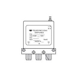 1 pcs : CCR-33S4C-DS - Coaxial Switches Mini Commercial Failsafe SPDT Coaxial Switch, DC-18GHz, SMA Female, 24VDC, Indicator Con