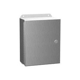 1 pcs : EJ866AL - Electrical Enclosures N4X, Eclipse Junior encl w/ panel - 8 x 6 x 6 - Alum