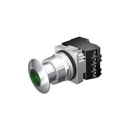 1 pcs : 52PP2G3A - Pushbutton Switches PUSHBUTTON,MTD,GRN,1 3/4'MTL ILL,2POS