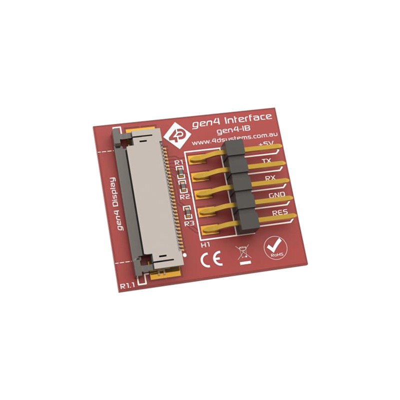 1 pcs - 4D Systems Interface Board for gen4 Intelligent Display Modules