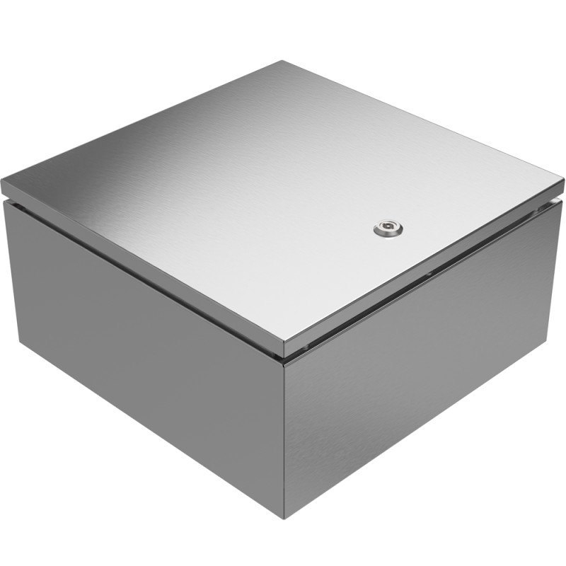 1 pcs - RS PRO 304 Stainless Steel Wall Box, IP66, IP69, 400 mm x 400 mm