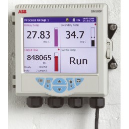 1 pcs - ABB SM503FCB, 3 Input Channels, 4 Output Channels, Videographic Chart Recorder Measures Current, Resistance,