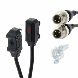 1 pcs - Omron Through Beam Photoelectric Sensor, Block Sensor, 1 m Detection Range