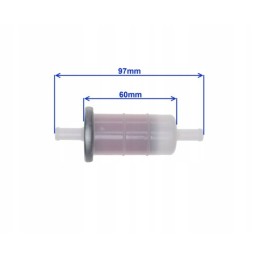 Fuel filter, paper insert, 8mm, for Honda Yamaha Kawa