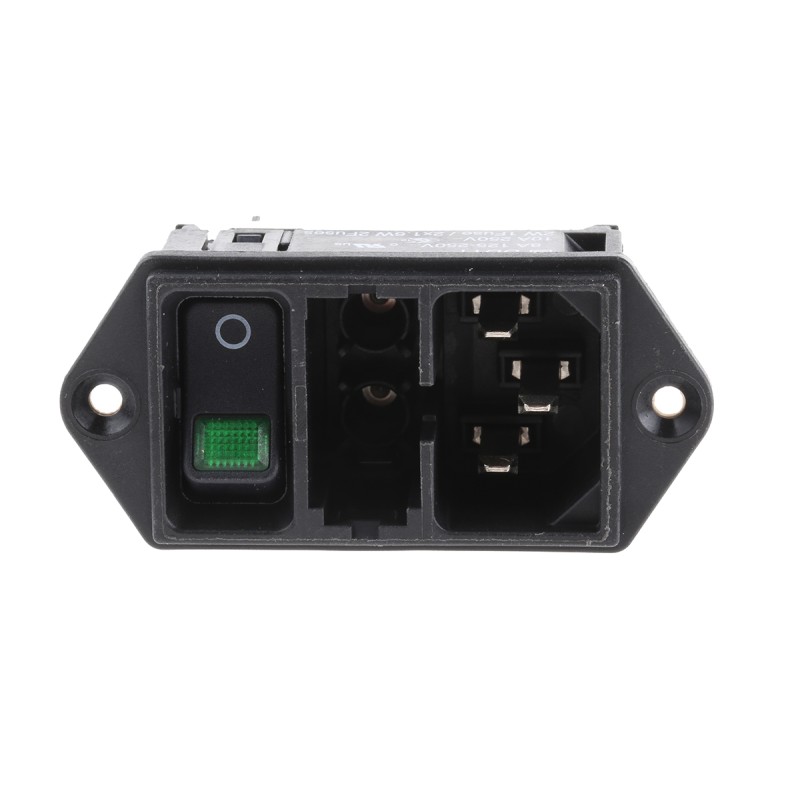 1 pcs - Schurter C14 Panel Mount IEC Connector Male, 10A, 250 V